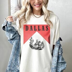 Dallas Graphic Tee Cigarette Inspired Texas Shirt